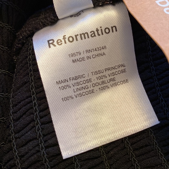 Reformation Pinto Freesia Floral Black Smocked Top 2X - Picture 12 of 13